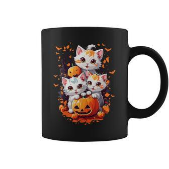 Retro Cute Cat Halloween Season Costume Night Party Coffee Mug | Mazezy
