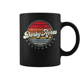 Retro Derby Acres Home State Cool 70S Style Sunset Coffee Mug | Mazezy