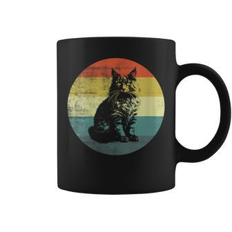 Retro Kurilian Bobtail Cat Coffee Mug | Mazezy