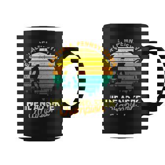 Retro Eastvale Pennsylvania Big Foot Souvenir Coffee Mug | Mazezy