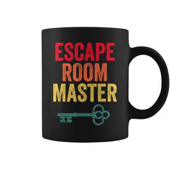Retro Escape Room Master Vintage Escape Room Squad Coffee Mug | Mazezy