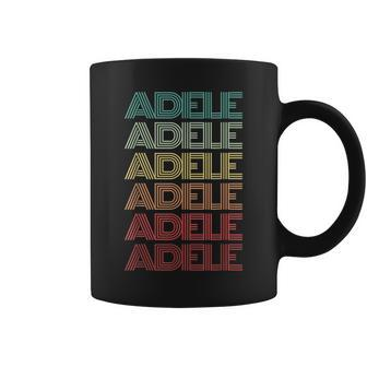 Retro First Name Adele Italian Personalized Nametag Groovy Coffee Mug | Mazezy