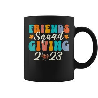 Retro Friendsgiving 2023 Squad Thanksgiving Friendsgiving Coffee Mug - Thegiftio UK