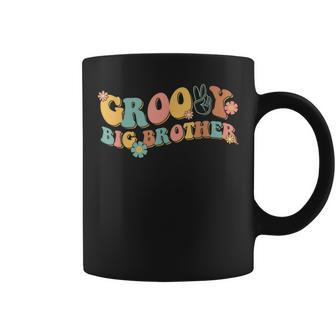 Retro Groovy Big Brother Birthday Flower Hippie Power Family Coffee Mug - Monsterry