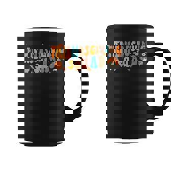 Retro Groovy Friendsgiving Squad Team Turkey Thanksgiving Coffee Mug | Mazezy