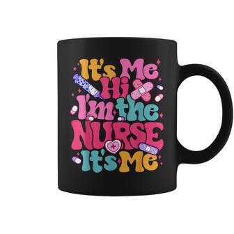 Retro Groovy Its Me Hi Im The Nurse Its Me Coffee Mug | Mazezy