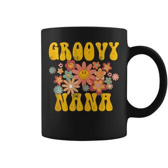 Retro Groovy Nana Matching Family 1St Birthday Party Coffee Mug | Mazezy