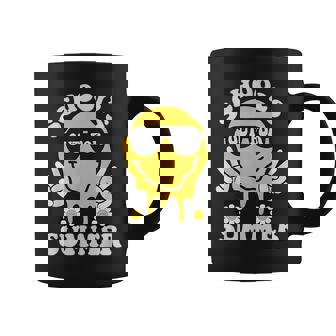 Retro Groovy Schools Out For Summer Graduation Teacher Kids Coffee Mug | Mazezy