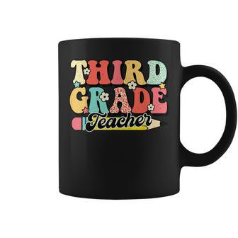 Retro Groovy Third Grade Teacher First Day 3Rd Grade Coffee Mug - Seseable