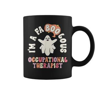Retro Halloween Occupational Therapist Vintage Therapy Ot Therapist Funny Gifts Coffee Mug | Mazezy