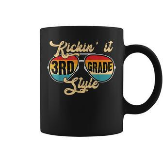 Retro Kickin It 3Rd Grade Style Teacher Back To School Coffee Mug | Mazezy AU