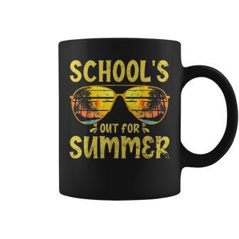 Retro Last Day Of Schools Out For Summer Teacher Boys Girls Coffee Mug | Mazezy CA