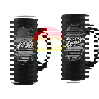 Retro North Castle Home State Cool 70S Style Sunset Coffee Mug | Mazezy