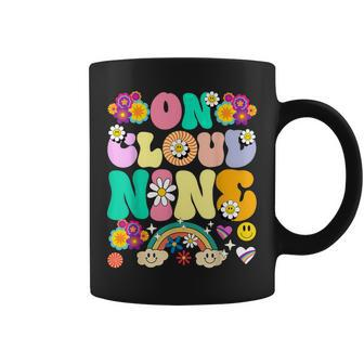 Retro On Cloud Nine Flower Happy 9Th Birthday 9 Years Old Coffee Mug - Thegiftio UK