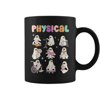 Retro Physical Therapy Halloween Ghosts Spooky Coffee Mug - Seseable