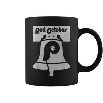 Retro Red October Philly Philadelphia Vintage Ring The Bell Coffee Mug | Mazezy