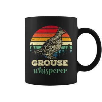 Retro Ruffed Grouse Whisperer Bird Hunting Birding Coffee Mug | Mazezy