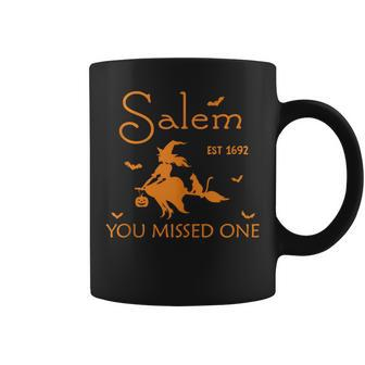 Retro Salem You Missed One Est 1692 Massachusetts Halloween Coffee Mug | Mazezy