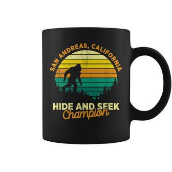 Retro San Andreas California Big Foot Souvenir Coffee Mug | Mazezy