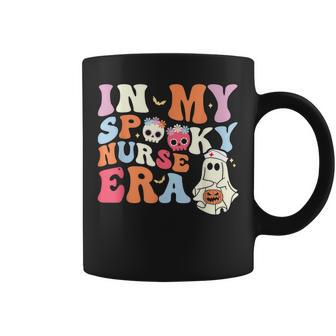 Retro In My Spooky Nurse Era Spooky Ghost Nurse Halloween Coffee Mug - Thegiftio UK