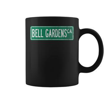 Retro Style Bell Gardens Ca Street Sign Coffee Mug | Mazezy