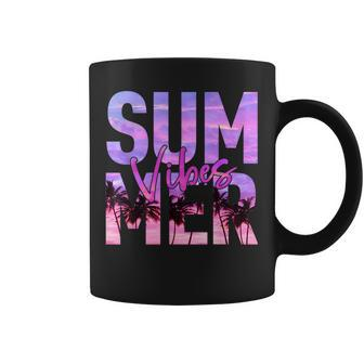 Retro Summer Vibes Hawaii Beach Vacation Summer Lover Funny Vacation Funny Gifts Coffee Mug | Mazezy