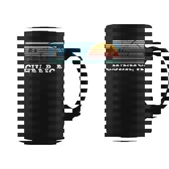 Retro Sunset Stripes Chualar California Coffee Mug | Mazezy