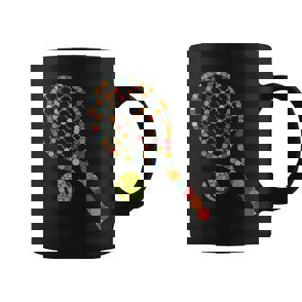 Retro Tennis Player & Ball With Polka Dots Happy Dot Day Boy Coffee Mug - Monsterry