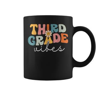 Retro Third Grade Vibes 3Rd Grade Team First Day Of School 3Rd Grade Funny Gifts Coffee Mug | Mazezy