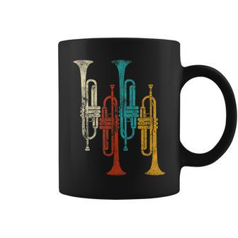 Retro Trumpet Jazz Coffee Mug | Mazezy