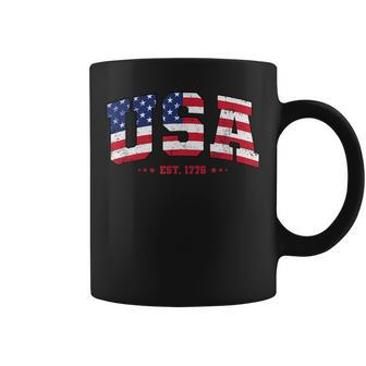 Retro Usa 4Th July Est 1776 America Patriotic Men Women Kids Coffee Mug | Mazezy