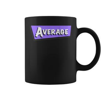 Retro Vaporwave Cloud Rap With 'Average' Back Print Coffee Mug | Mazezy