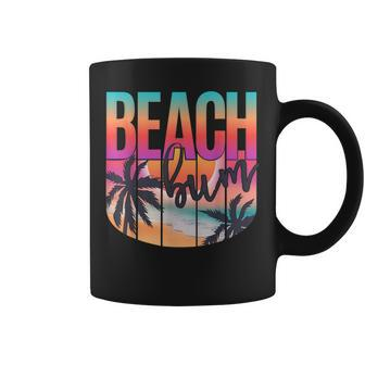 Retro Vintage Beach Bum Beach Lover Summer Vacation Vacation Funny Gifts Coffee Mug | Mazezy