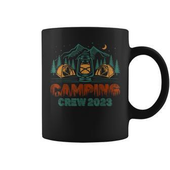 Retro Vintage Camping Crew 2023 Camper Outdoor Summer Camp Coffee Mug | Mazezy