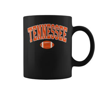 Retro Vintage Tennessee State Football Distressed Coffee Mug - Seseable