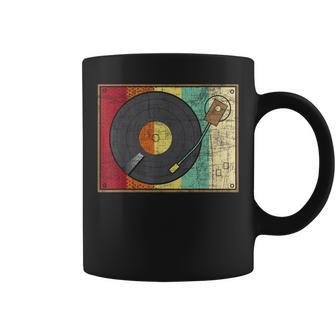 Retro Vintage Vinyl Record Player - Turntable Music Lover Vinyl Funny Gifts Coffee Mug | Mazezy