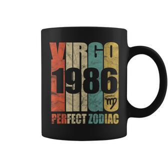 Retro Virgo 1986 32 Yrs Old Bday 32Nd Birthday Coffee Mug | Mazezy DE
