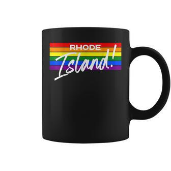 Rhode Island Lgbt Pride Rainbow Ri Flag Gay Pride Love Coffee Mug | Mazezy