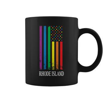 Rhode Island Pride Month Pride Flag Lgbt Community Coffee Mug | Mazezy