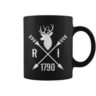 Rhode Island Pride Ri 1790 White Tail Deer Coffee Mug | Mazezy