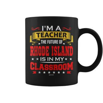 Rhode Island Teacher School Pride Coffee Mug | Mazezy