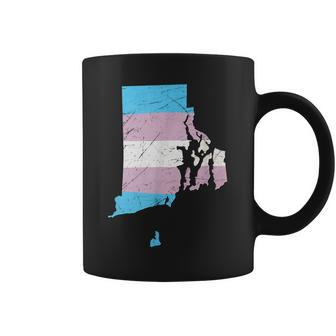 Rhode Island Transgender Pride Flag Coffee Mug | Mazezy