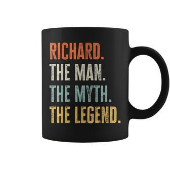 Richard The Best Man Myth Legend Funny Best Name Richard Coffee Mug | Mazezy