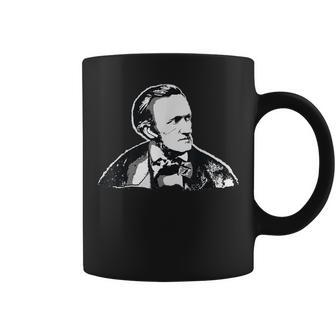 Richard Wagner Classical Composer Earbuds Coffee Mug | Mazezy CA