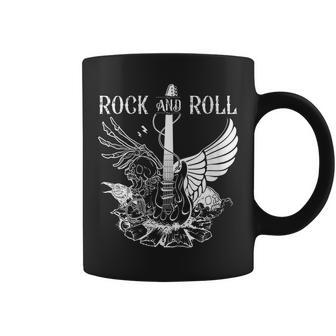 Rock And Roll Musical Instrument Guitar Coffee Mug - Seseable