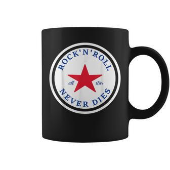 Rock N Roll Never Dies Rock And Roll All Star Music Coffee Mug - Thegiftio UK