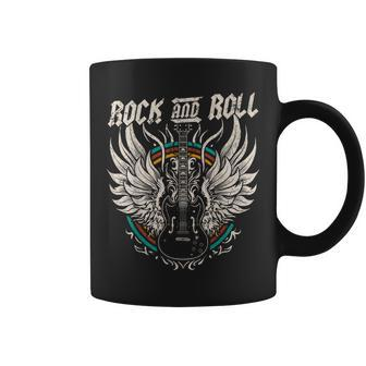 Rock And Roll Guitar Vintage Rock Music Coffee Mug - Thegiftio UK