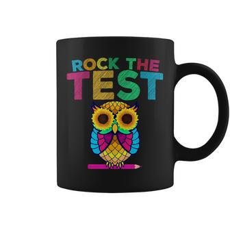 Rock The Test School Professor Teacher Joke Coffee Mug | Mazezy