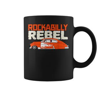 Rockabilly Rebel Hot Rod Low Rider Vintage Sedan Coffee Mug | Mazezy AU