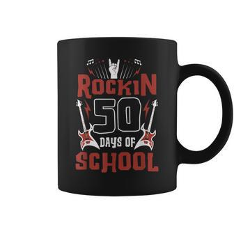 Rockin 50 Days Of School 50Th Day Of School 50 Days Smarter Coffee Mug | Mazezy
